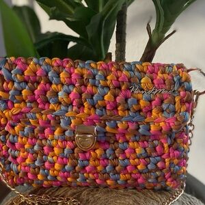Multicolor Woven Bag